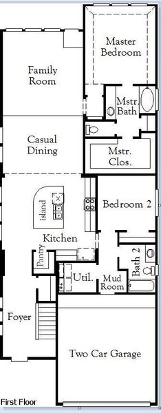 2D floor plan layout of this home in Bridgeland, Cypress, TX (Image 1). 2D floor plan layout of this home in Bridgeland, Cypress, TX (Image 1).