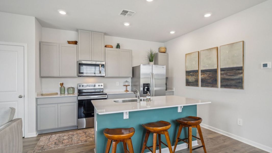 Furnished interior view inside a new home in River Landing Townhomes, Murfreesboro (Image 4).