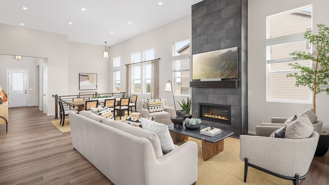 Representative furnished interior of a home built from the Plan 5002 by New Home Co. in The Estates Collection at Talon Pointe, Thornton (Image 6).