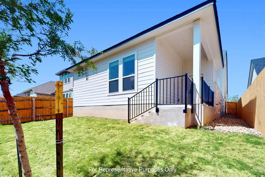 Exterior details and patio area of a home in Heritage, Dripping Springs (Image 17). Exterior details and patio area of a home in Heritage, Dripping Springs (Image 17).