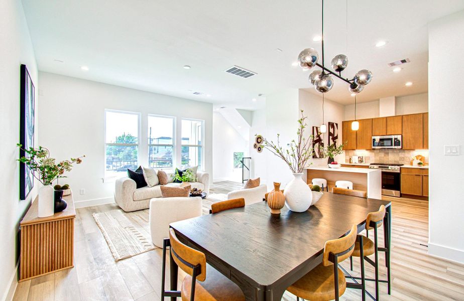 Furnished interior view inside a new home in , Houston (Image 10).