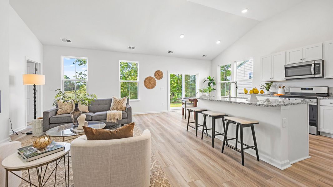 Furnished interior view inside a new home in Bluffs at Sun Colony, Longs (Image 3).