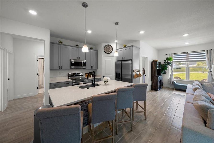 Furnished interior view inside a new home in , Ocala (Image 40).
