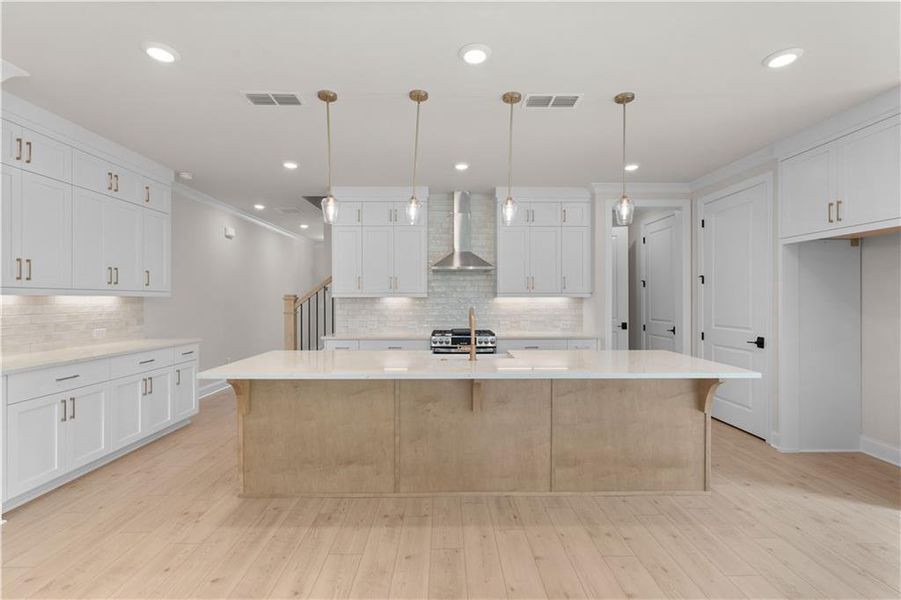 Furnished interior view inside a new home in Ward's Crossing Townhomes, Johns Creek (Image 10).