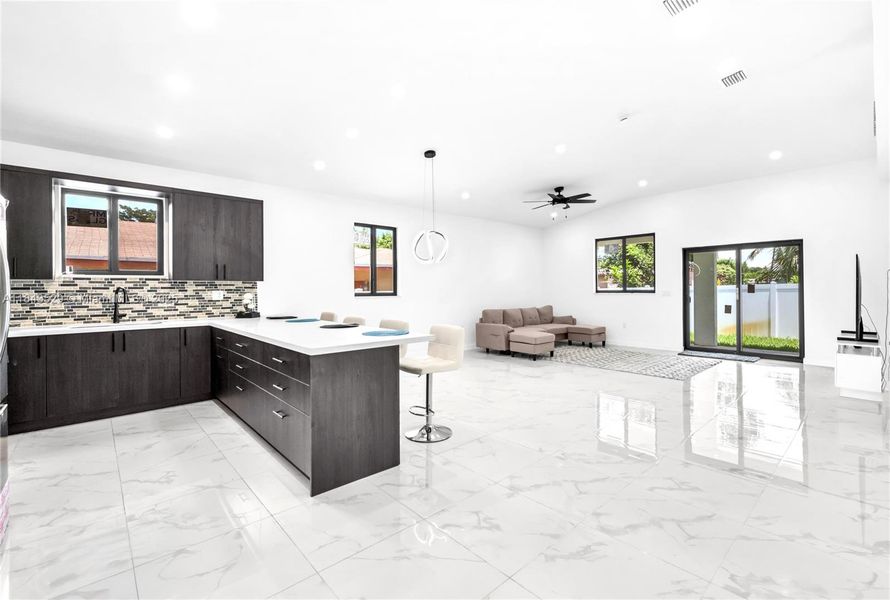 Furnished interior view inside a new home in , Pompano Beach (Image 28).