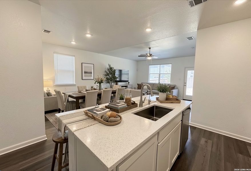 Furnished interior view inside a new home in Thomas Pond, San Antonio (Image 12).