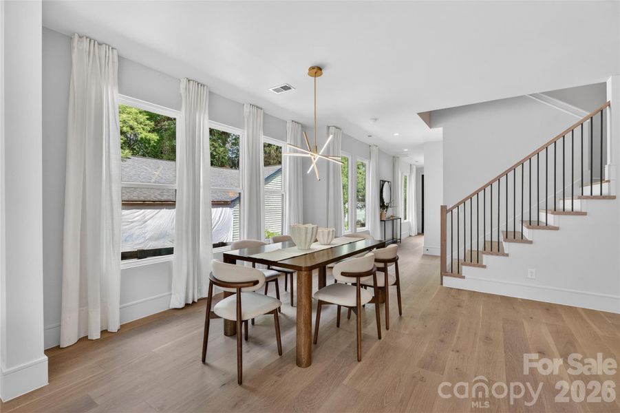 Furnished interior view inside a new home in , Charlotte (Image 36).
