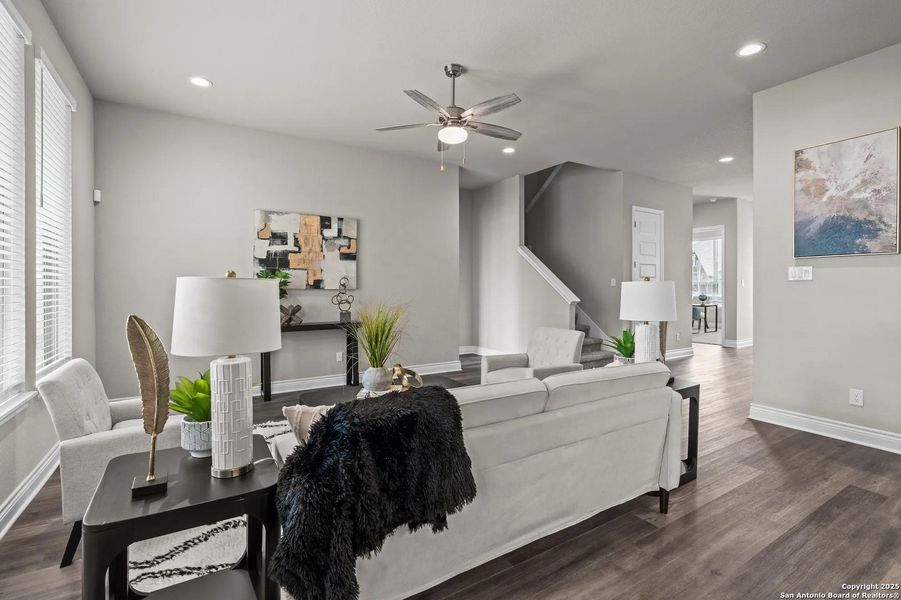 Furnished interior view inside a new home in Legacy at Lake Dunlap, New Braunfels (Image 11).