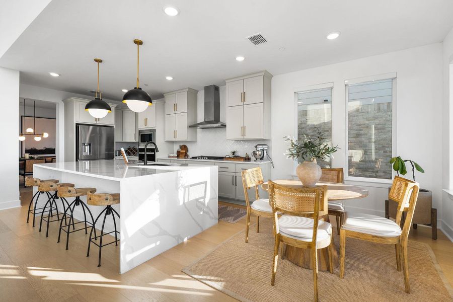 Furnished interior view inside a new home in Sweetwater - 60', Austin (Image 6).