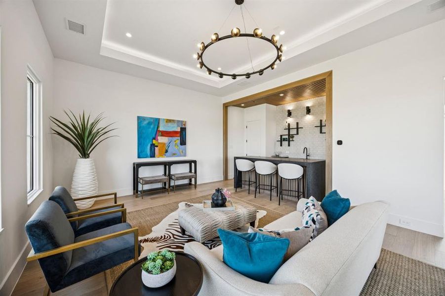 Furnished interior view inside a new home in , Westlake (Image 25). Furnished interior view inside a new home in , Westlake (Image 25).