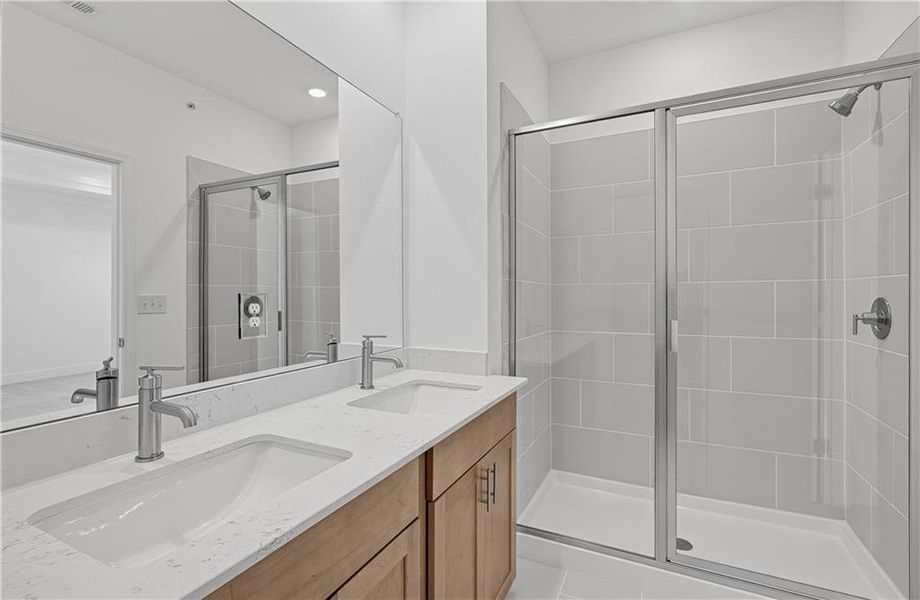 Furnished interior view inside a new home in , Woodstock (Image 9).