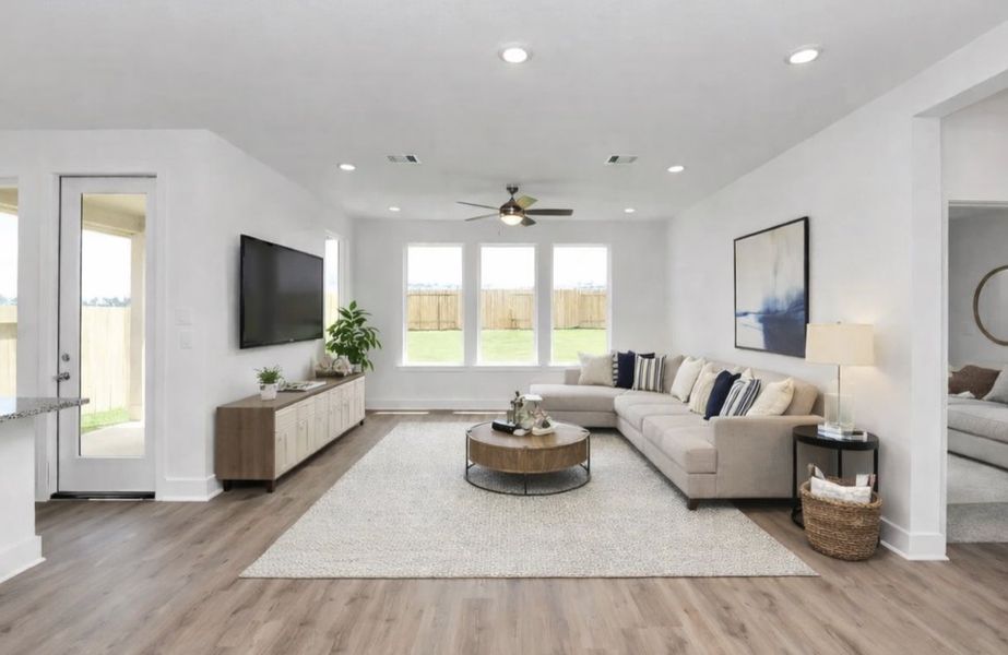 Furnished interior view inside a new home in The Canopies, Splendora (Image 3).