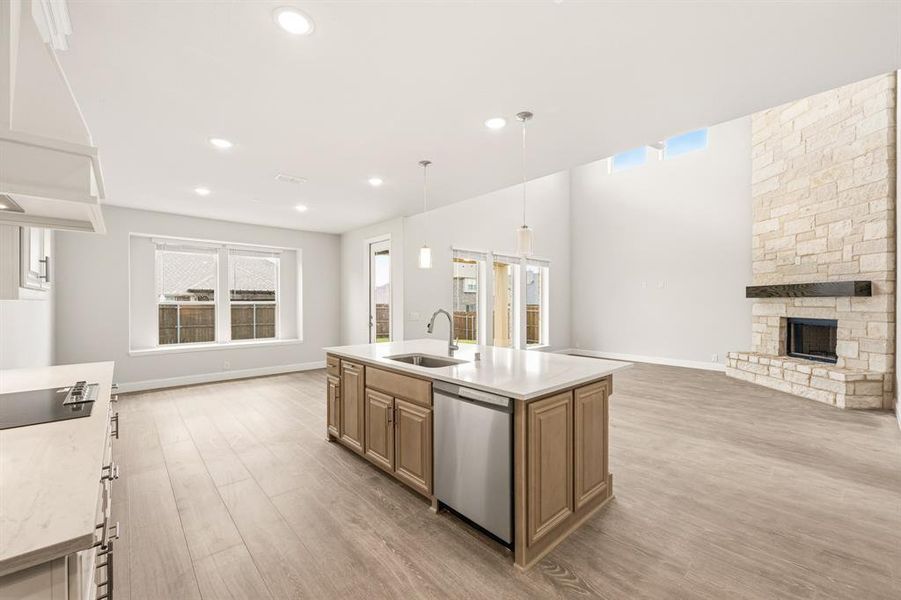 Furnished interior view inside a new home in Hayes Crossing, Midlothian (Image 14).