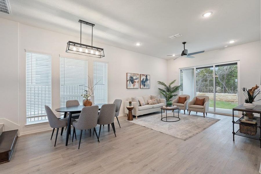 Furnished interior view inside a new home in Foxfield, Austin (Image 6).