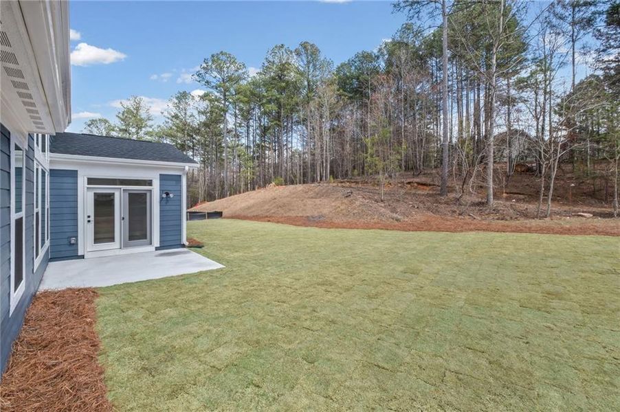 Exterior details and patio area of a home in Governor’s Preserve, Canton (Image 29).