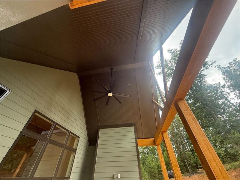 Exterior details and patio area of a home in Blue Mountain Creek, Morganton (Image 15).