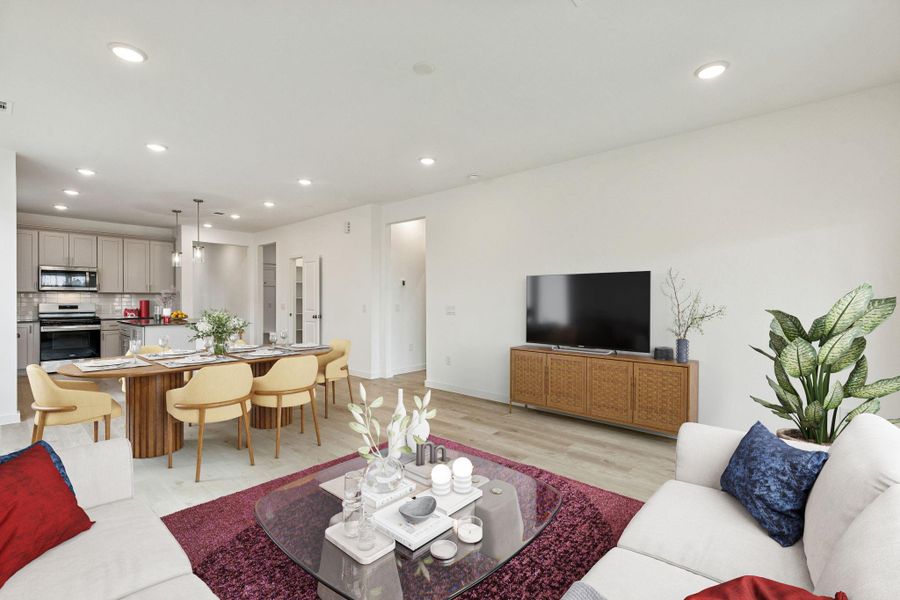 Furnished interior view inside a new home in Ellerden, Tomball (Image 7).