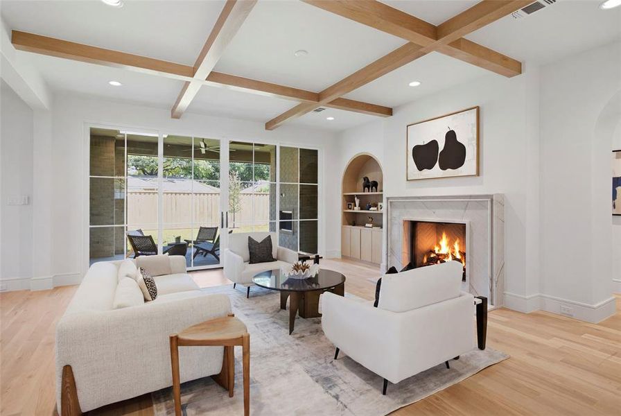 Furnished interior view inside a new home in , Dallas (Image 31).