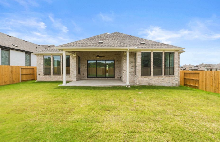 Exterior details and patio area of a home in 6 Creeks, Kyle (Image 4). Exterior details and patio area of a home in 6 Creeks, Kyle (Image 4).