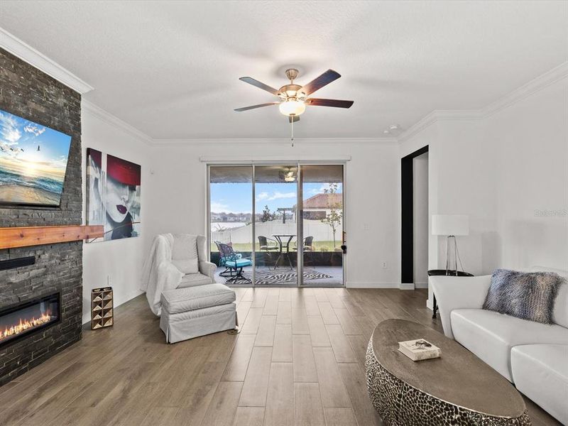 Furnished interior view inside a new home in Southshore Bay Active Adult, Wimauma (Image 31).