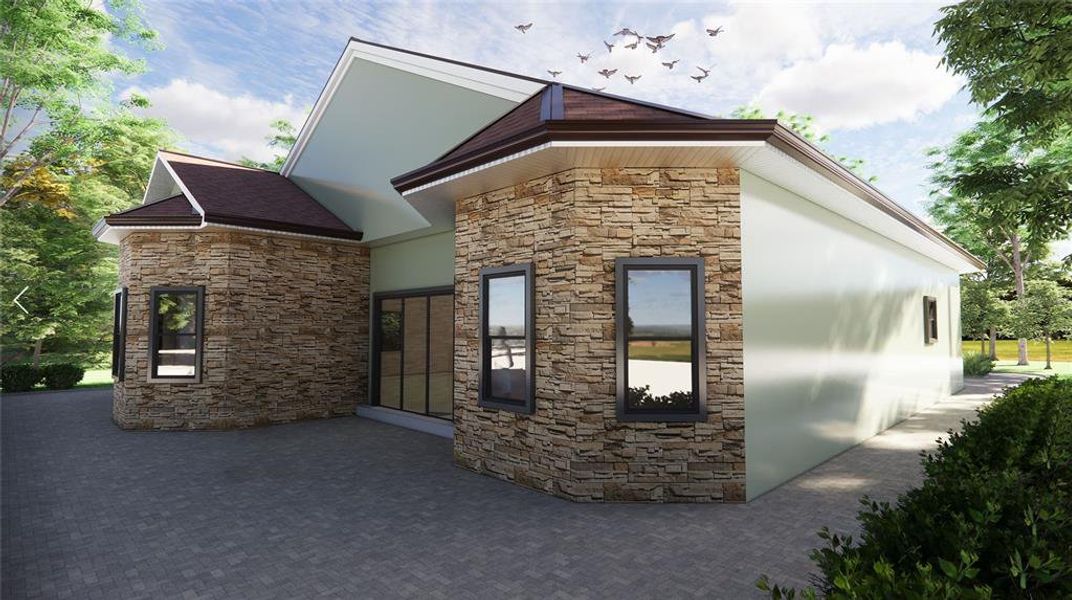 Exterior details and patio area of a home in , Homosassa (Image 3).