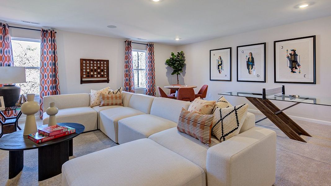 Furnished interior view inside a new home in Magnolia Townes, Wendell (Image 12).