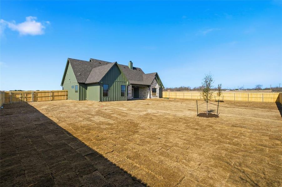 Exterior details and patio area of a home in , China Spring (Image 27).