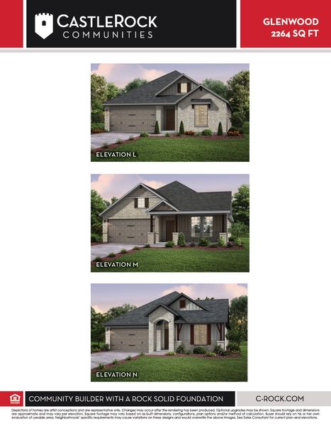 Representative exterior photo of a completed home built from the Glenwood by CastleRock Communities in Santa Rita Ranch, Liberty Hill, TX (Image 4). Representative exterior photo of a completed home built from the Glenwood by CastleRock Communities in Santa Rita Ranch, Liberty Hill, TX (Image 4).