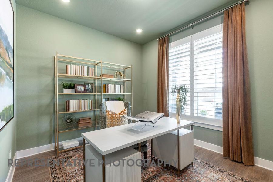 Furnished interior view inside a new home in Wolf Ranch: 51ft. lots, Georgetown (Image 20).