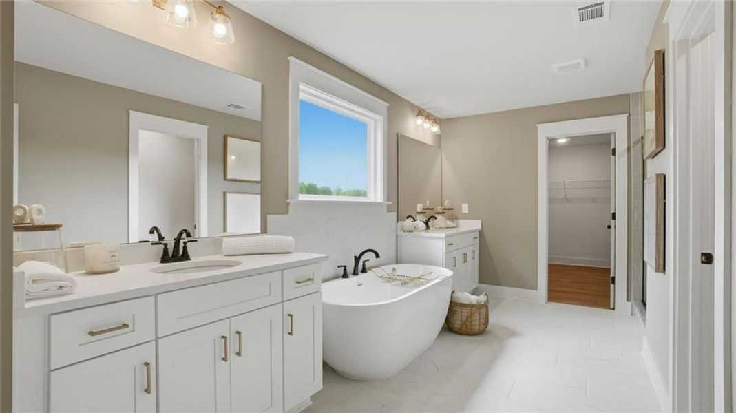 Furnished interior view inside a new home in Brighton, Locust Grove (Image 45).