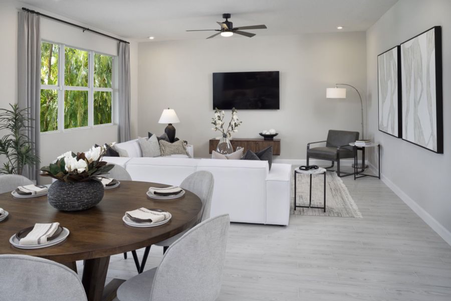Representative furnished interior of a home built from the Shenandoah by Mattamy Homes in Tradition, Port St. Lucie (Image 8).
