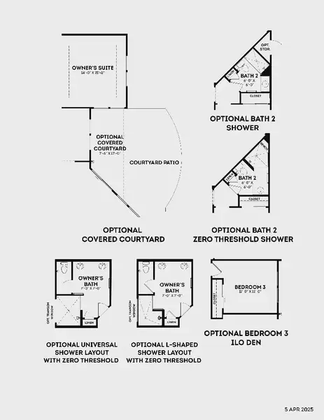 2D floor plan layout for the Promenade by Epcon Communities in Lakeside at Millican Reserve, College Station, TX (Image 30).