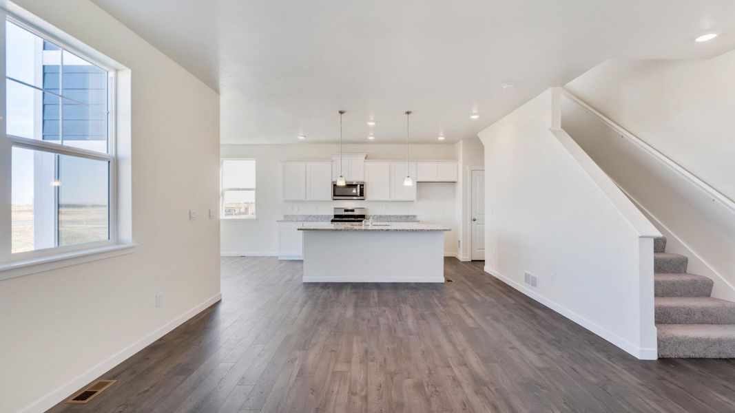 Furnished interior view inside a new home in The Ridge at Lorson Ranch, Colorado Springs (Image 5).