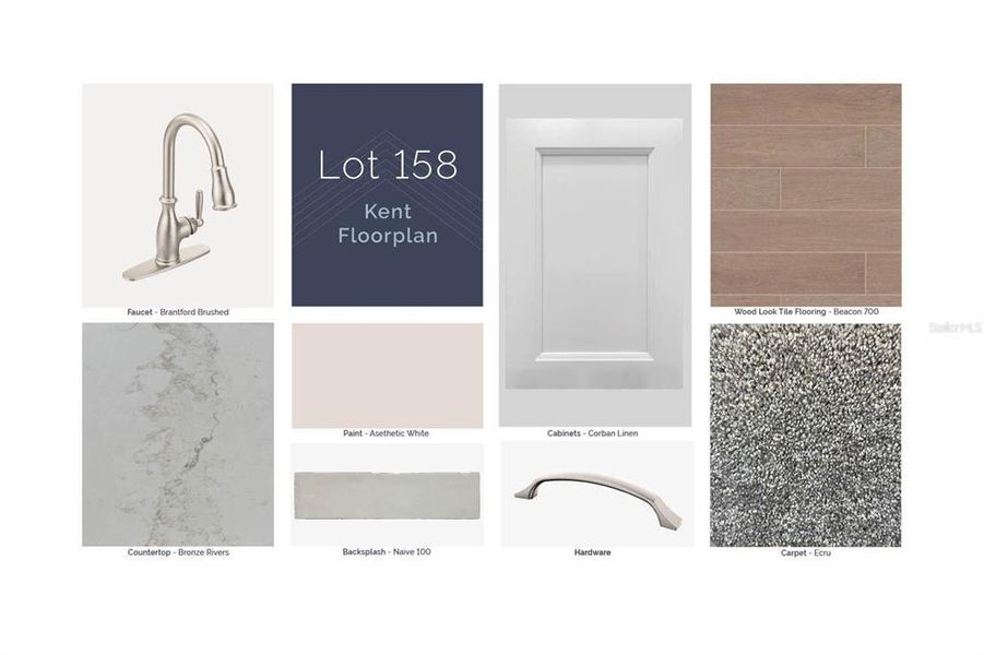 Sample of building materials used in homes in Lake Star at Ovation, Winter Garden (Image 4).