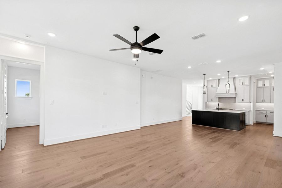 Spacious, unfurnished interior of a new home in Easthaven at Bridgeland Central - Horizon Collection, Cypress (Image 35).