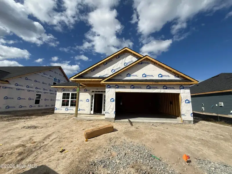 In-progress construction of a new home in East Lake, Leland, NC (Image 22).