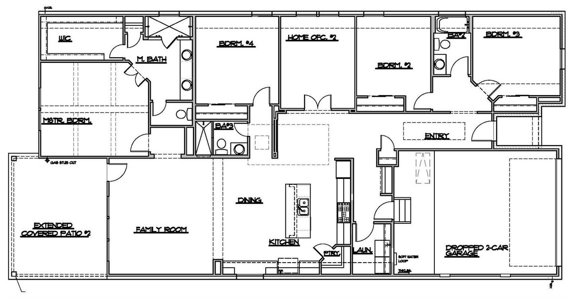 2D floor plan layout of this home in University Heights, Round Rock, TX (Image 5).
