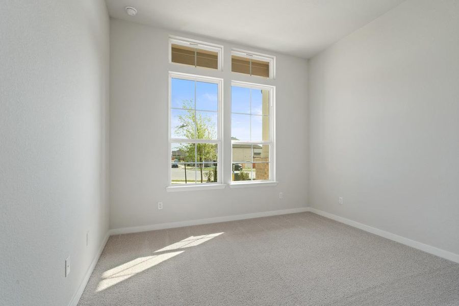 Spacious, unfurnished interior of a new home in Park Collection at Lariat, Liberty Hill (Image 17). Spacious, unfurnished interior of a new home in Park Collection at Lariat, Liberty Hill (Image 17).