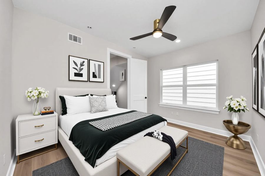 Furnished interior view inside a new home in , Houston (Image 12).