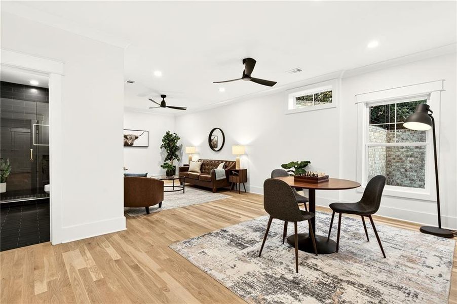 Furnished interior view inside a new home in , Atlanta (Image 10).