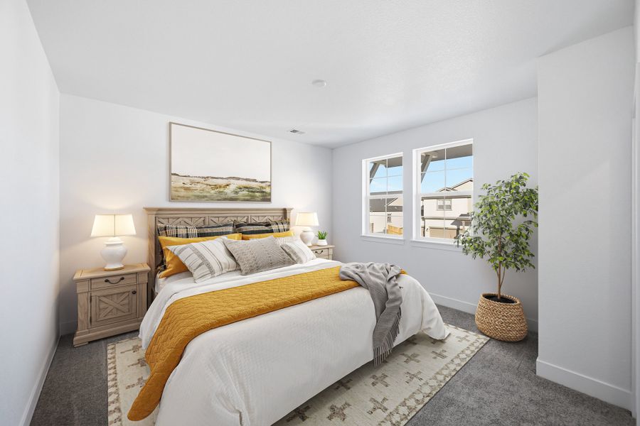 Furnished interior view inside a new home in Trailstone, Arvada (Image 14).