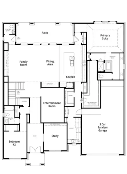 2D floor plan layout for the Emerson by Highland Homes in Monterra, Rockwall, TX (Image 5). 2D floor plan layout for the Emerson by Highland Homes in Monterra, Rockwall, TX (Image 5).
