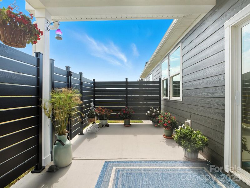 Exterior details and patio area of a home in Wilson Creek Classic Series, Indian Land (Image 25). Exterior details and patio area of a home in Wilson Creek Classic Series, Indian Land (Image 25).