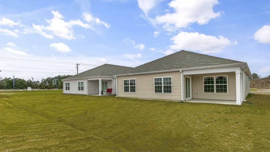 Exterior details and patio area of a home in Bynum Farms, Farmville (Image 16).