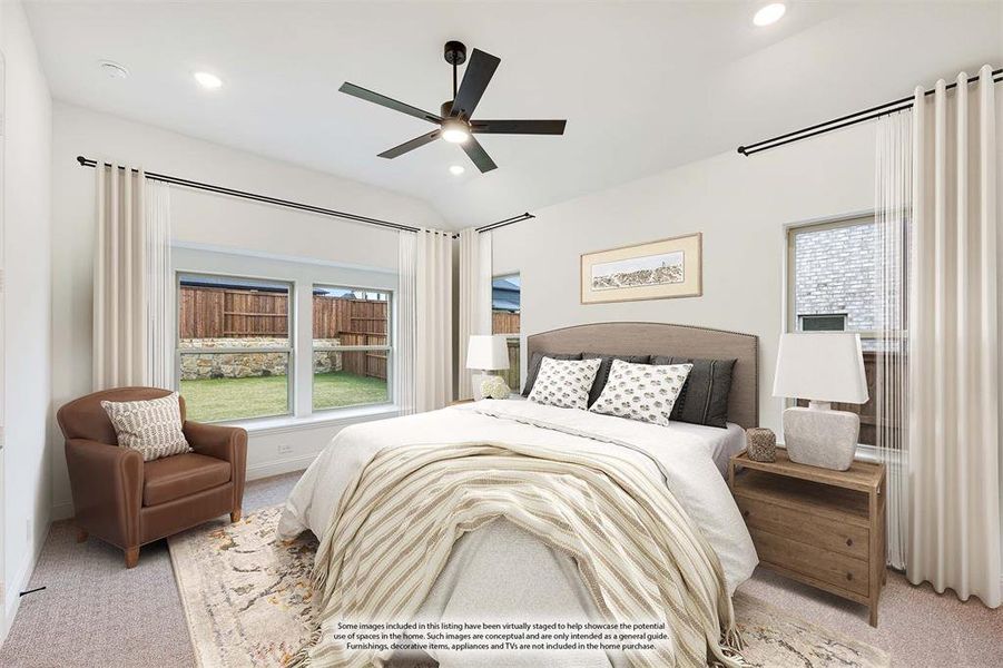 Furnished interior view inside a new home in Windsong Ranch, Prosper (Image 14).