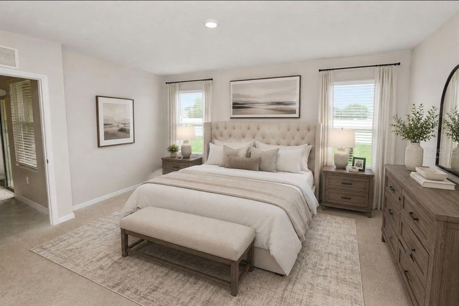 Furnished interior view inside a new home in Wind Meadows South, Bartow (Image 18). Furnished interior view inside a new home in Wind Meadows South, Bartow (Image 18).