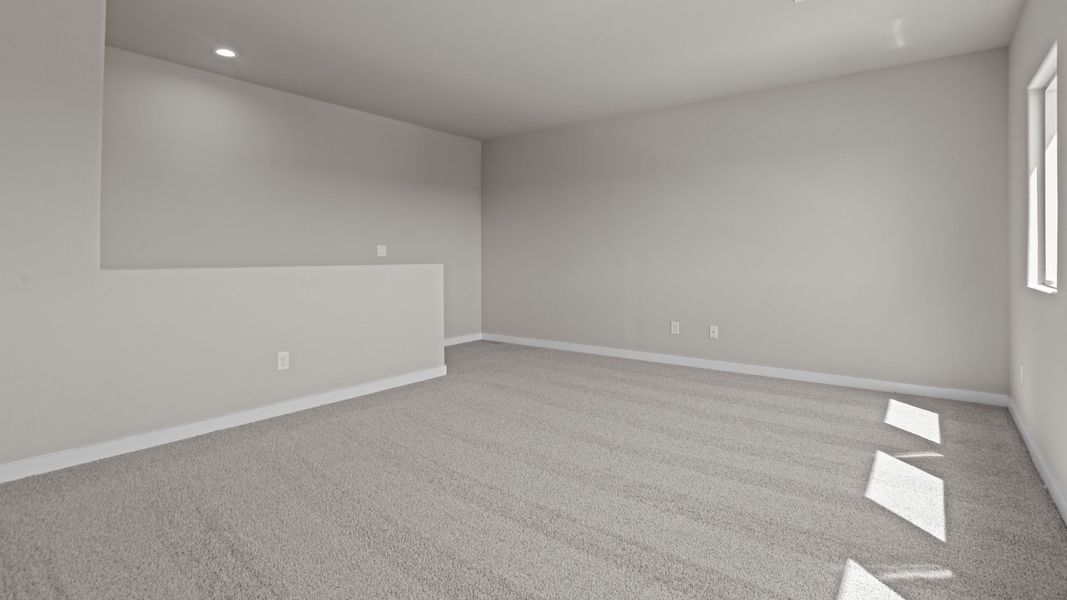 Representative unfurnished interior of a home built from the Southhaven by D.R. Horton in Legacy South, Midland (Image 19).