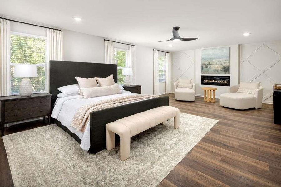 Furnished interior view inside a new home in The Woodlands Preserve, Jackson (Image 9).