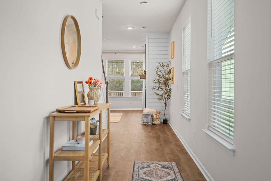 Furnished interior view inside a new home in Jasmine Point at Lakes of Cane Bay, Summerville (Image 13).