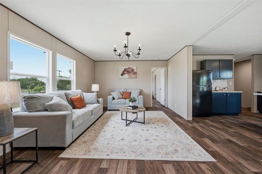 Furnished interior view inside a new home in , Joshua (Image 12).